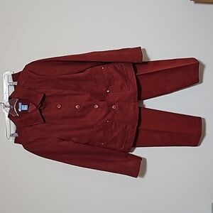 KORET Blazer and Pant Set Rust Sz8/ 10. Pull on Pants Blazer is lined Very nice